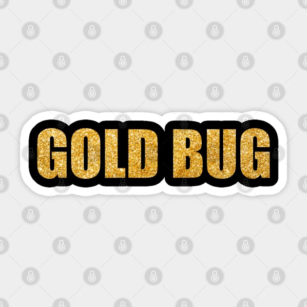 Gold Bug Sticker by Claudia Williams Apparel